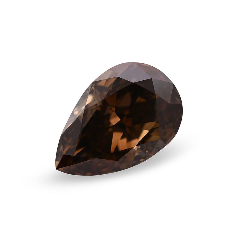 Fancy Dark Orangy Champagne Diamond