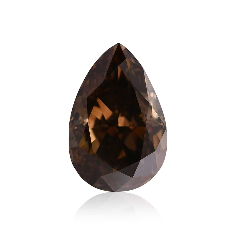 Fancy Dark Orangy Champagne Diamond