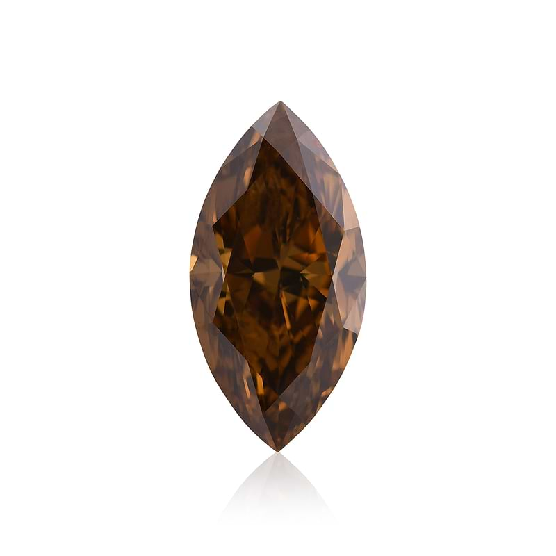 Fancy Dark Orangy Champagne Diamond