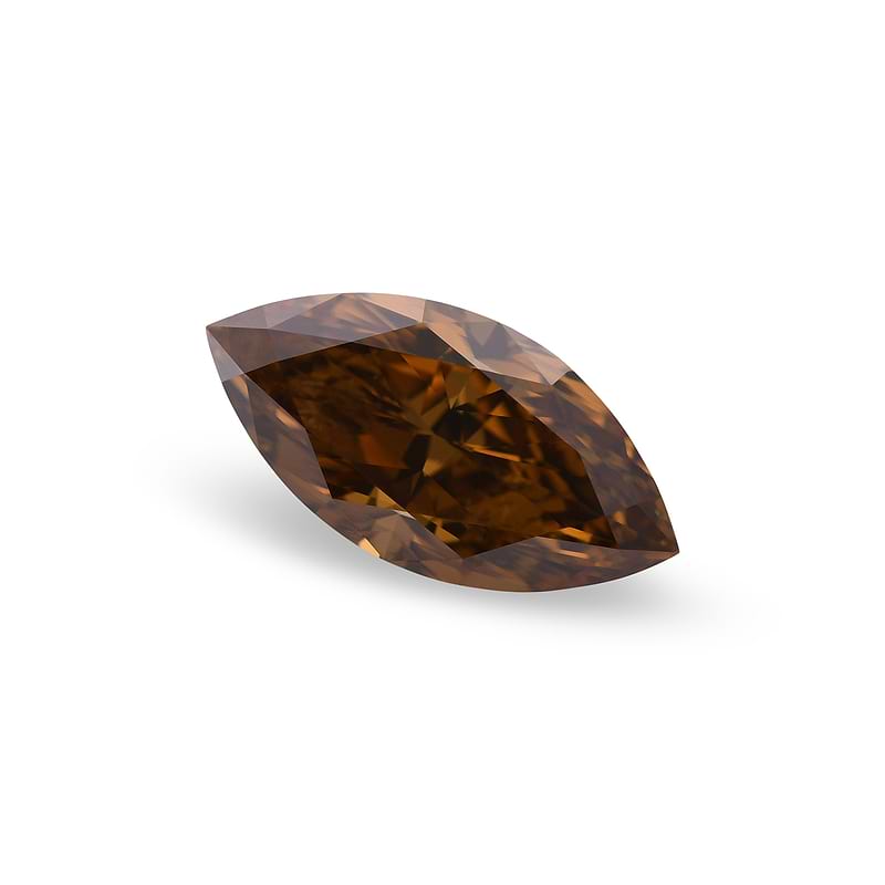 Fancy Dark Orangy Champagne Diamond