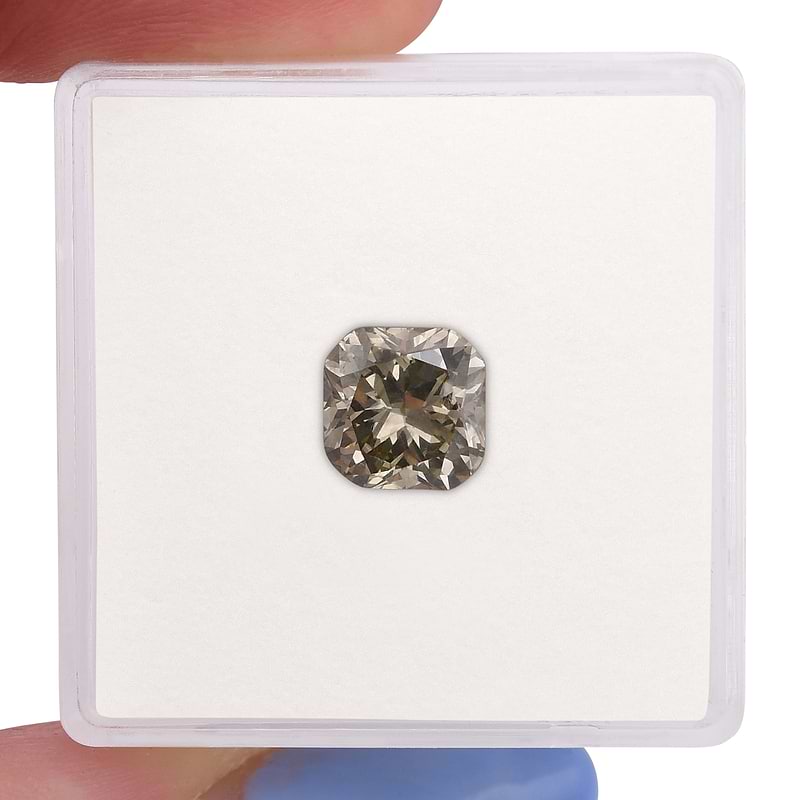 Fancy Brownish Greenish Yellow Diamond  - 2