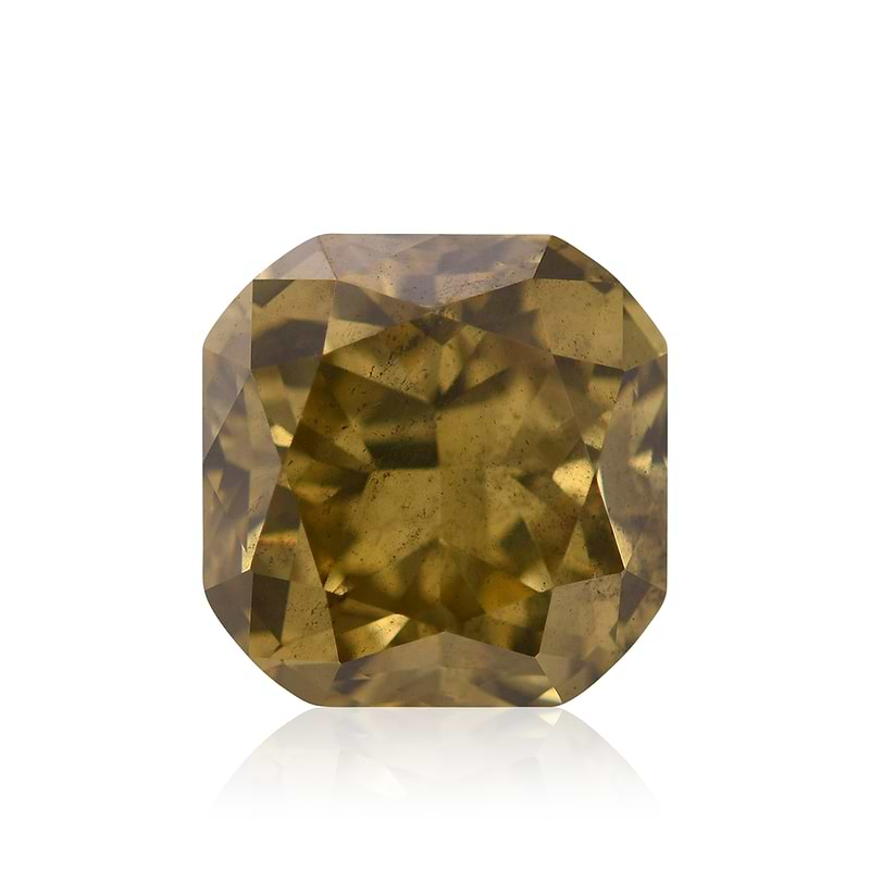 Fancy Deep Brownish Greenish Yellow Diamond