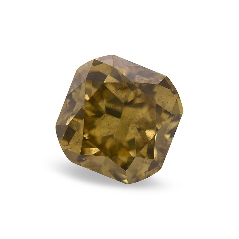 Fancy Deep Brownish Greenish Yellow Diamond