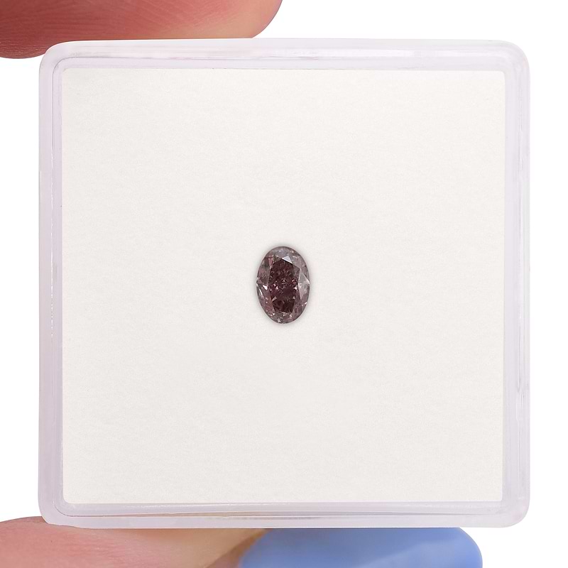 Fancy Dark Pinkish Champagne Diamond  - 2