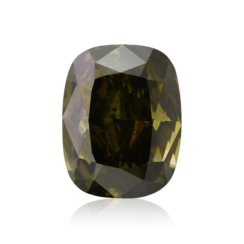 Fancy Dark Greenish Yellow Chameleon Diamond