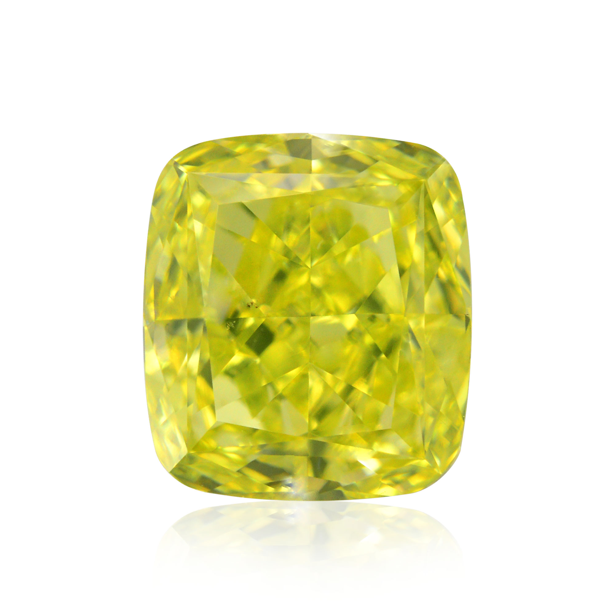 Fancy Vivid Greenish Yellow Diamond