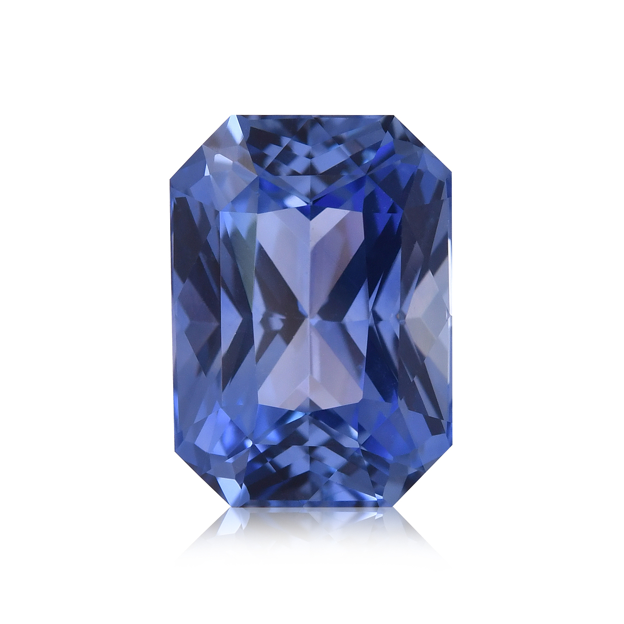 5.12 carat, Blue, Sri Lankan Sapphire, Radiant Shape, CD, SKU 606621