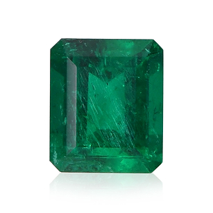 2.35 carat, Green, COLOMBIAN Emerald, Emerald Shape, Minor, GUBELIN ...