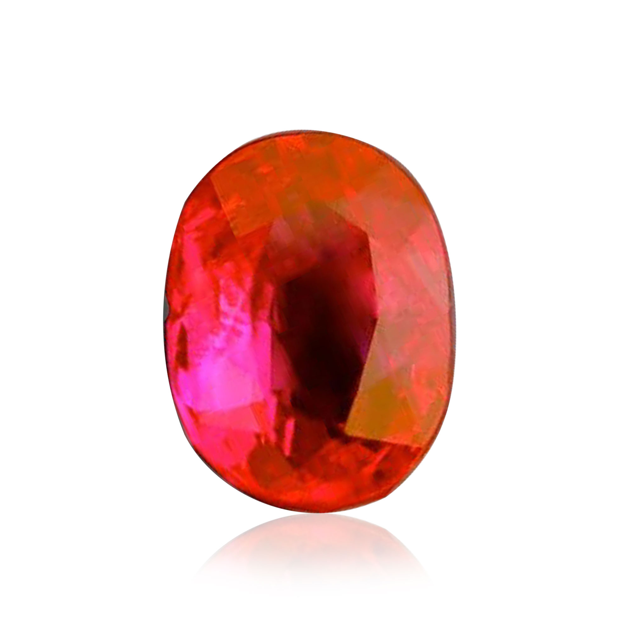  4.12 carat, Ruby, Oval Shape, SKU F412