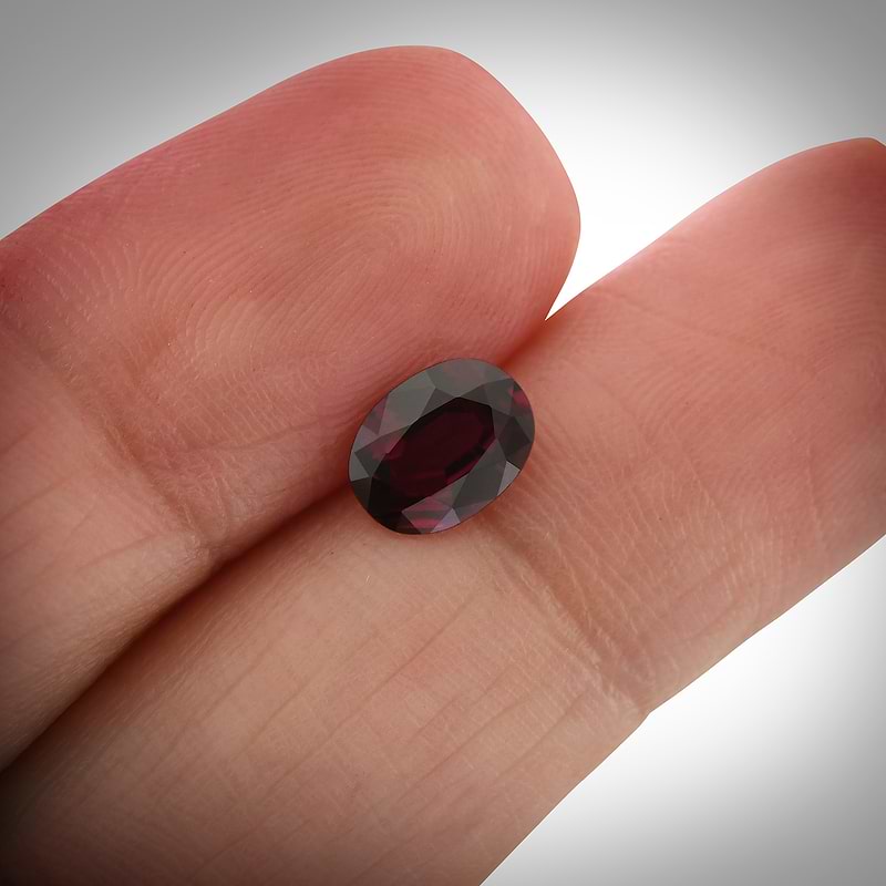 Vivid Purplish Red Gemstone  - 3