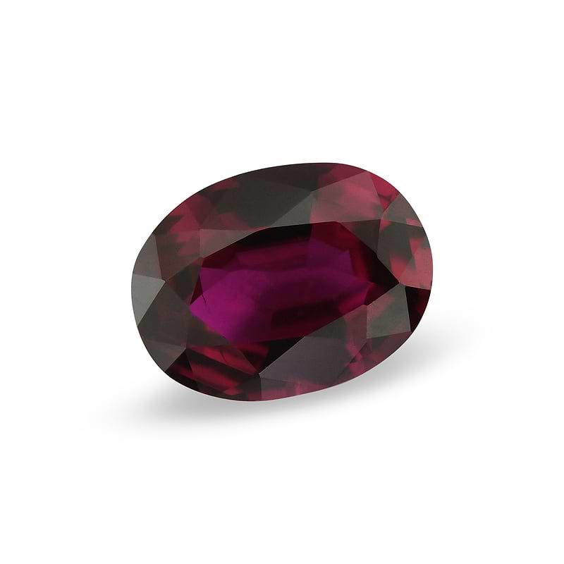 Vivid Purplish Red Gemstone