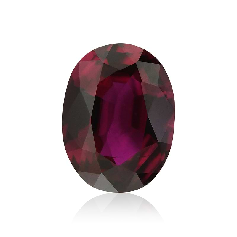 Vivid Purplish Red Gemstone