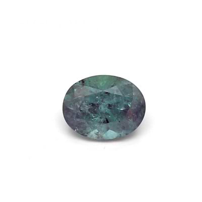 Intense Bluish Green Greyish Purple Gemstone