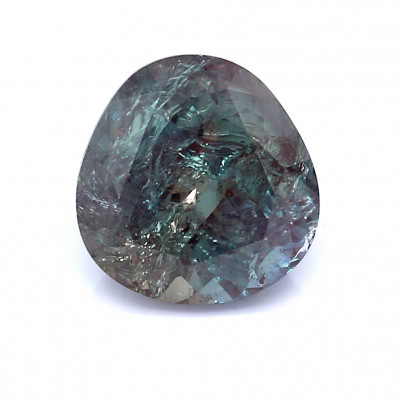 Vivid Bluish Green Purple Gemstone