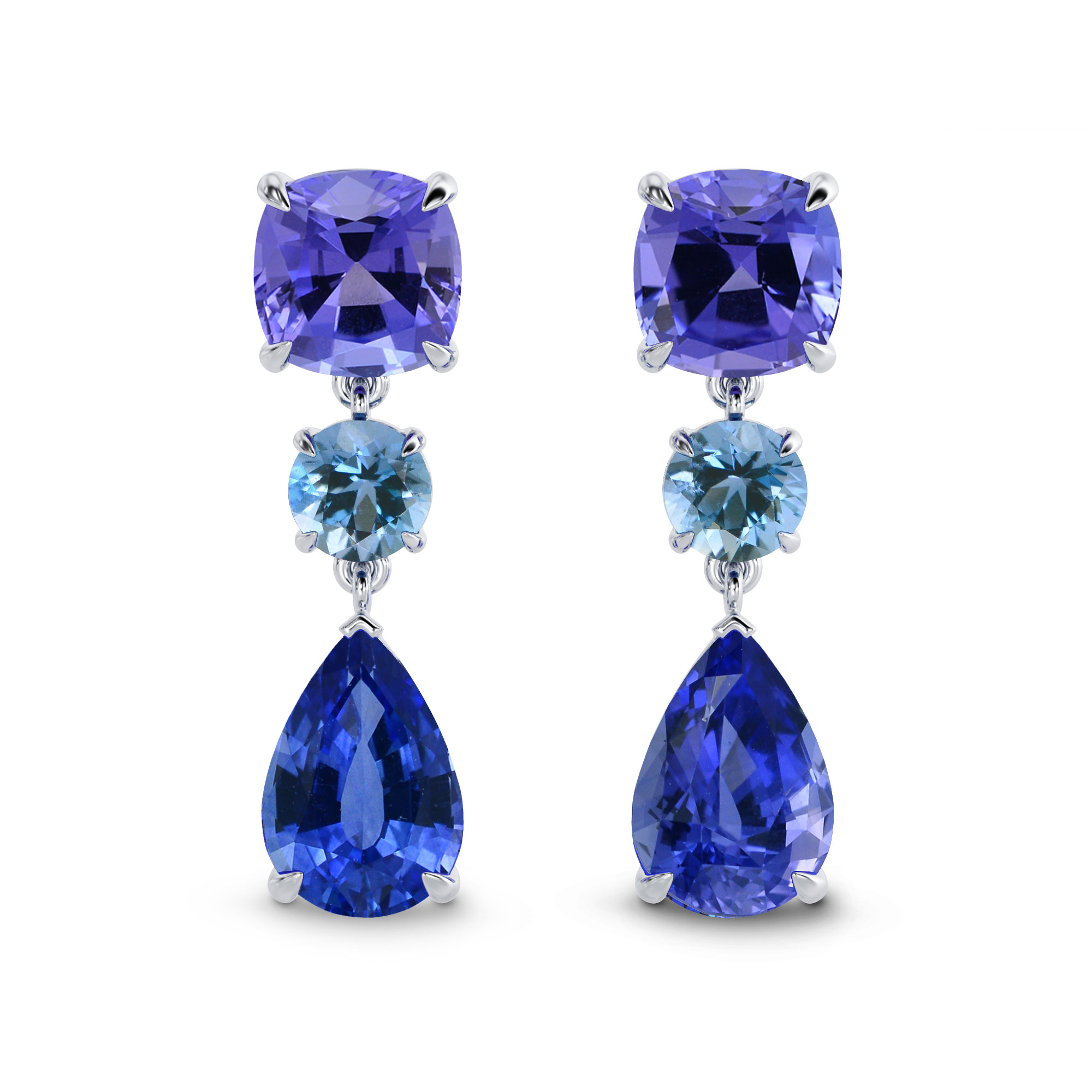 tanzanite gemstone earrings