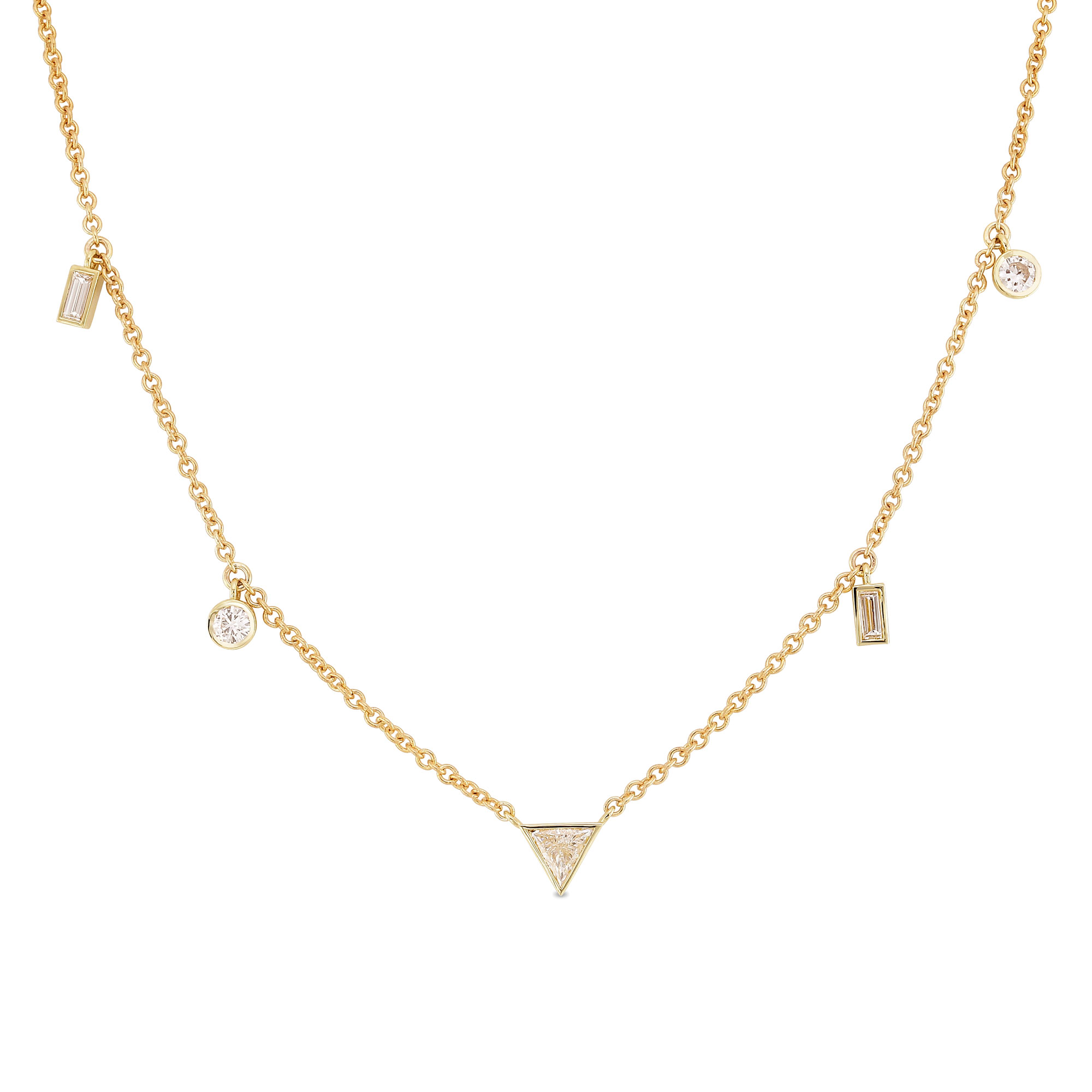 Mixed Shape Diamond Necklace, SKU 29849R (0.60Ct TW) Mixed Shape Diamond Necklace, SKU 29849R (0.60Ct TW)