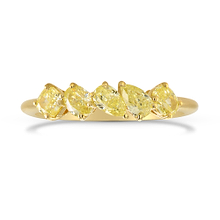 Mixed Fancy Yellow Diamond Band Ring (0.84Ct TW)