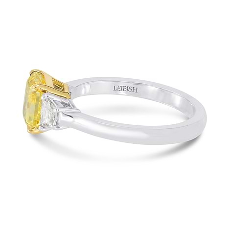  Fancy Vivid Yellow Internally Flawless Radiant Diamond Ring, SKU 178025 (2.26Ct TW)