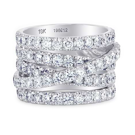 Diamond Pave Multi-Band Ring, SKU 196612 (4.03Ct TW)