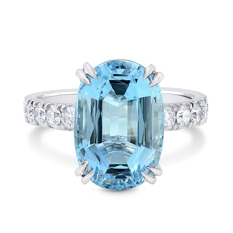 Oval Aquamarine & Diamond Ring, SKU 196851 (6.17Ct TW)