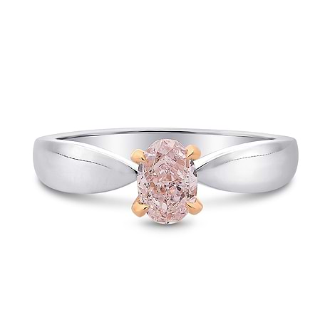 Light Pink Oval Diamond Solitaire Ring, SKU 219409 (0.53Ct TW)