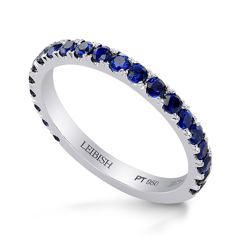 Platinum Sapphire Eternity Band Ring, SKU 227364 (0.78Ct TW)