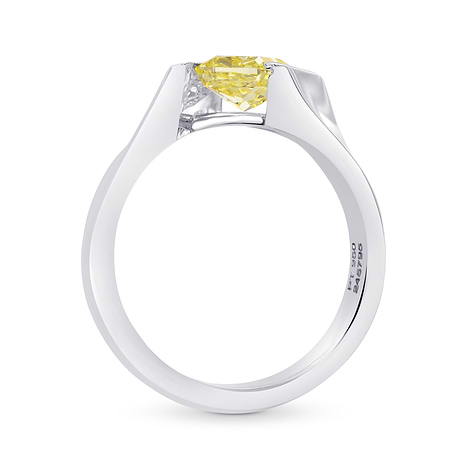 Fancy Yellow Cushion Diamond Ring, SKU 245795 (1.06Ct TW)
