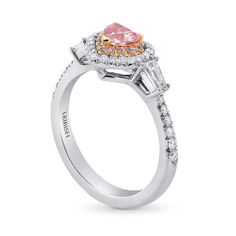 Argyle Fancy Pink Heart Diamond Halo Ring, SKU 247493 (0.90Ct TW)