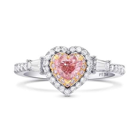 Argyle Fancy Pink Heart Diamond Halo Ring, SKU 247493 (0.90Ct TW)