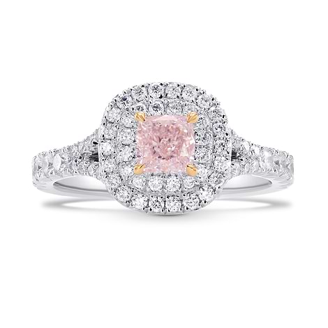 Light Pink Cushion Diamond Halo Ring, SKU 254067 (1.18Ct TW)