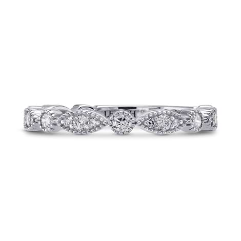  Designer Wedding Ring with Marquise Pave Motifs, SKU 254173 (0.34Ct TW)