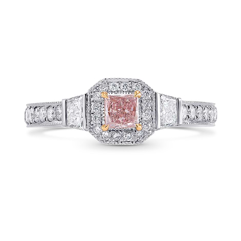 Argyle Fancy Purplish Pink Princess Diamond Engagement Ring, SKU 258111 (0.89Ct TW)