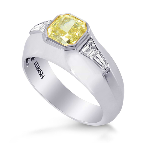 Fancy Light Yellow Radiant Diamond Ring, SKU 269827 (1.92Ct TW)