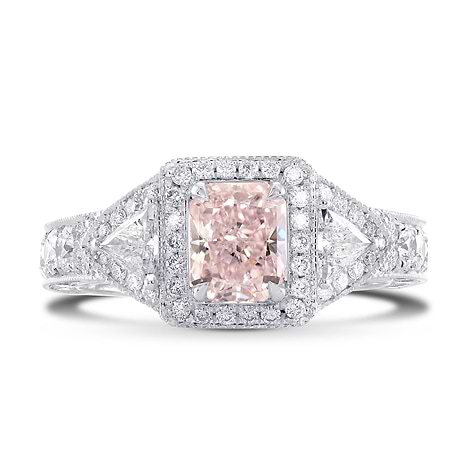Fancy Light Pink Radiant Diamond Dress Ring, SKU 275232 (3.33Ct TW)