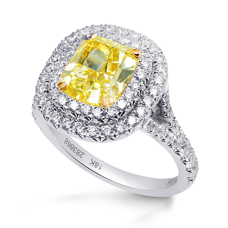  Fancy Intense Yellow Cushion Diamond Halo Ring, SKU 283668 (3.26Ct TW) Fancy Intense Yellow Cushion Diamond Halo Ring, SKU 283668 (3.26Ct TW) Fancy Intense Yellow Cushion Diamond Halo Ring, SKU 283668 (3.26Ct TW) Video Fancy Intense Yellow Cushion Diamond Halo Ring (3.26Ct TW)
