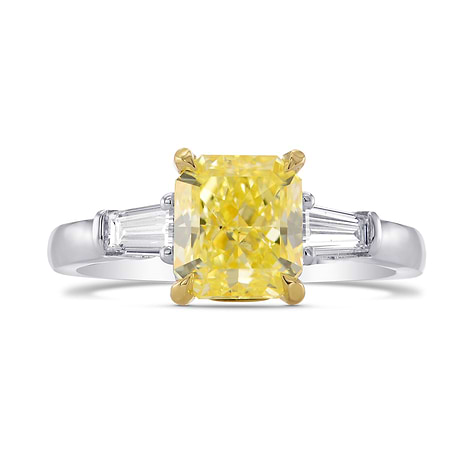 Fancy Yellow Radiant Diamond Ring (2.36Ct TW)