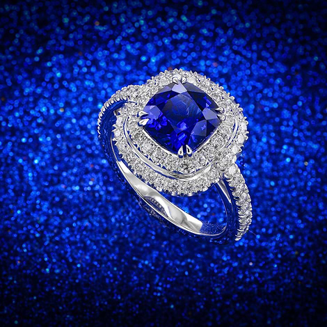 Diamond & Sapphire Rings SDR1185 -Best Prices N Designs| Surat Diamond  Jewelry