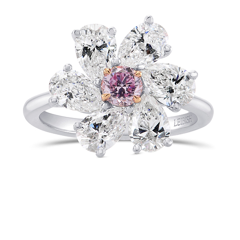 Fancy Intense Purplish Pink Diamond Ring (2.86Ct TW)
