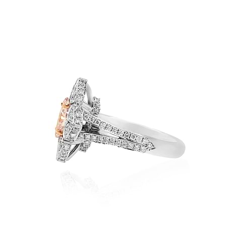 Fancy Light Pink Marquise Diamond Ring, SKU 90226 (1.34Ct TW)