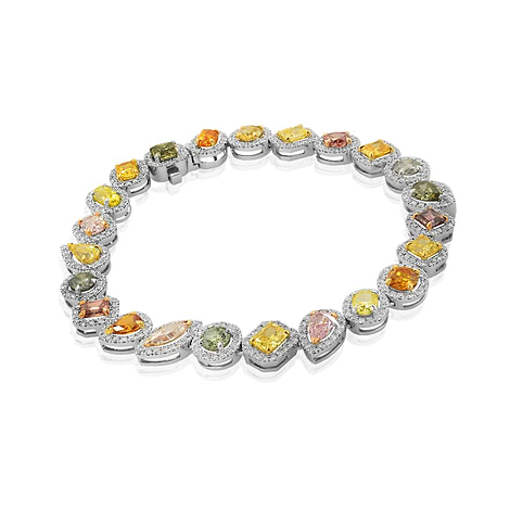 Four Seasons Multicolored Diamond Bracelet, SKU 98931 (11.03Ct TW)