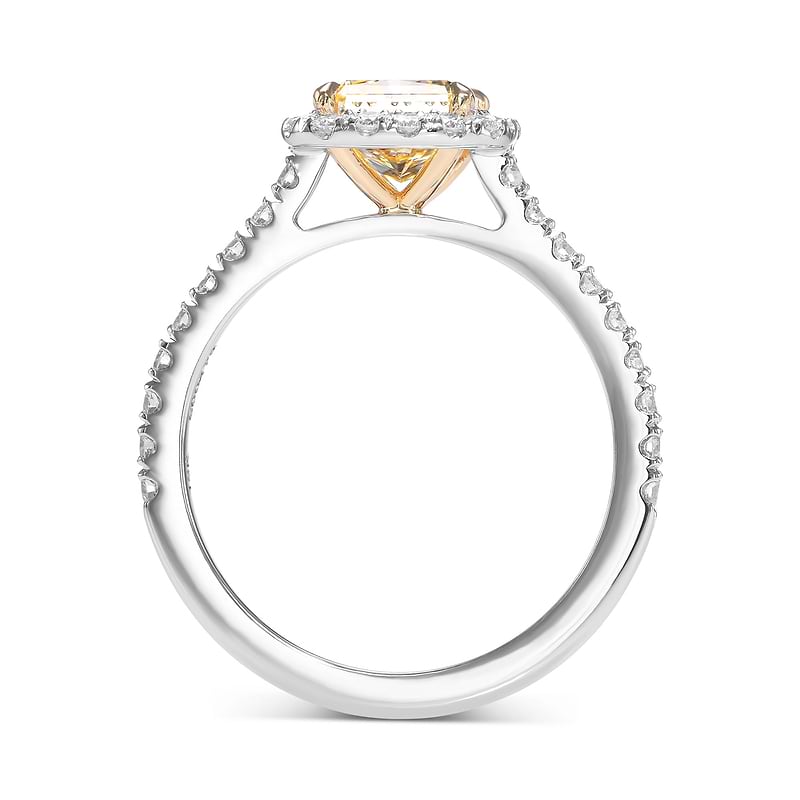 Contemporary Diamond Halo Ring Setting, SKU 2014S