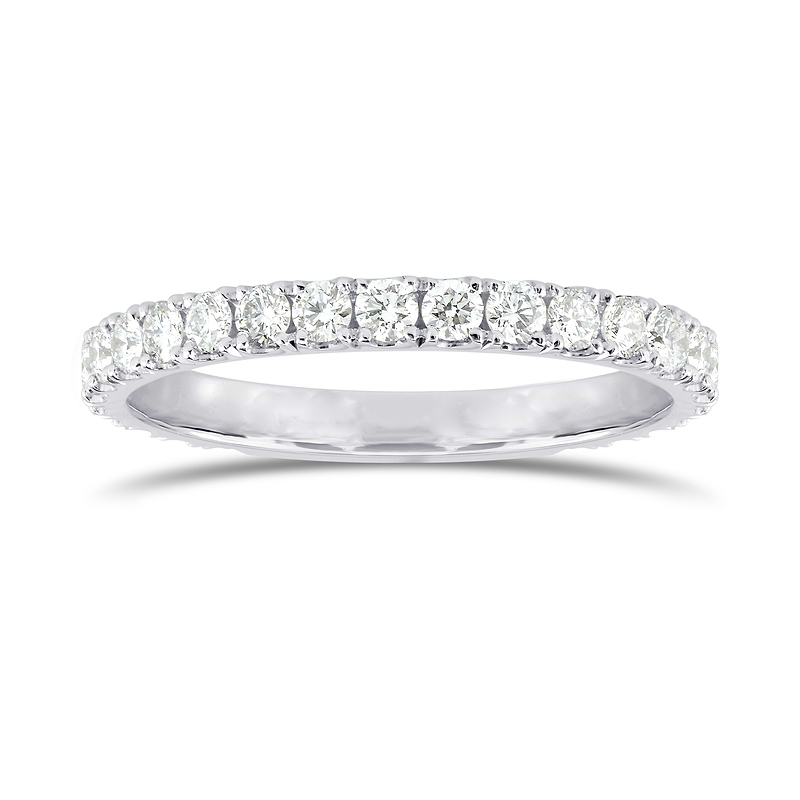 Open Pave Diamond Half Eternity Ring, SKU 25500R (0.30Ct TW)
