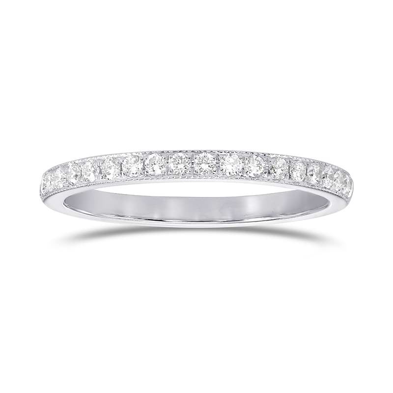 Milgrain Half Eternity Diamond Ring, SKU 25504R (0.25Ct TW)