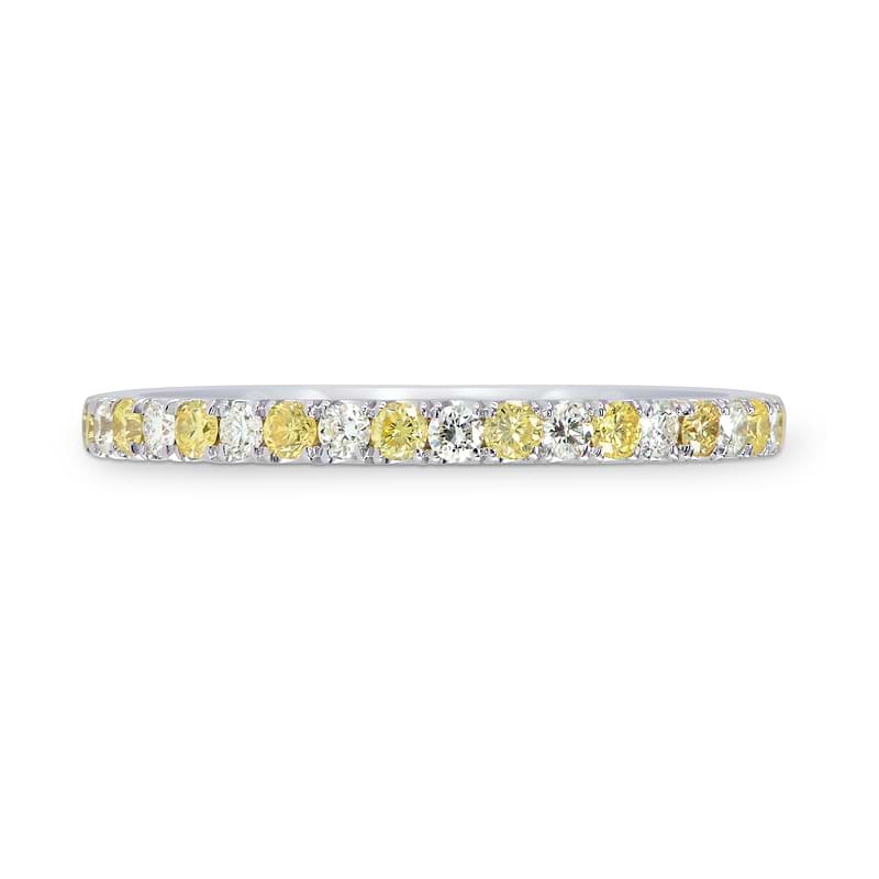 Fancy Intense Yellow and White Diamond Band Ring, SKU 26153R (0.30Ct TW)