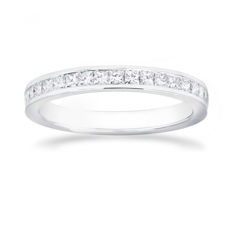 Princess Diamond Half Eternity Wedding Ring, SKU 26474R (0.50Ct TW)
