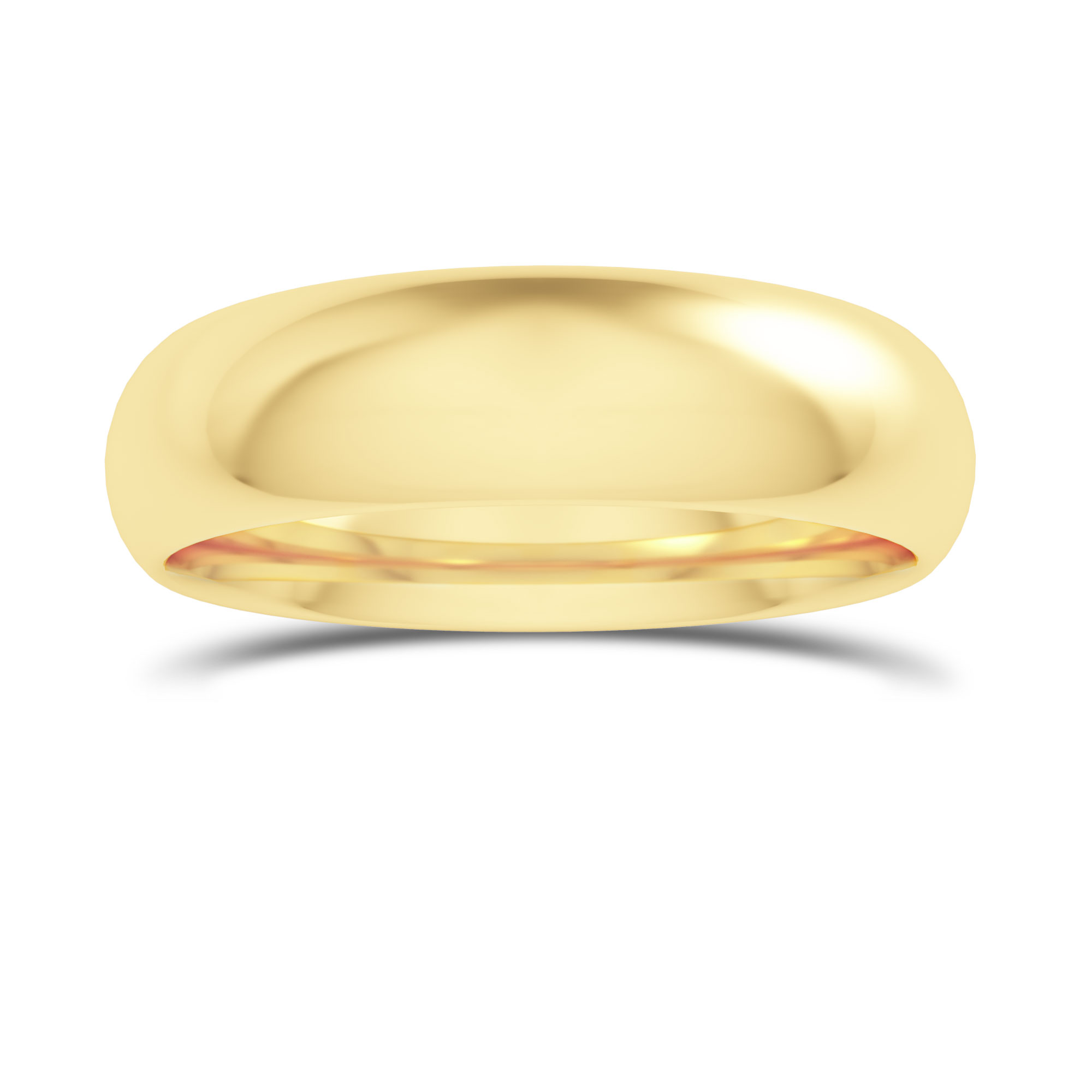 Comfort Fit Domed Wedding Band-5.0MM, SKU 27678R  - 4