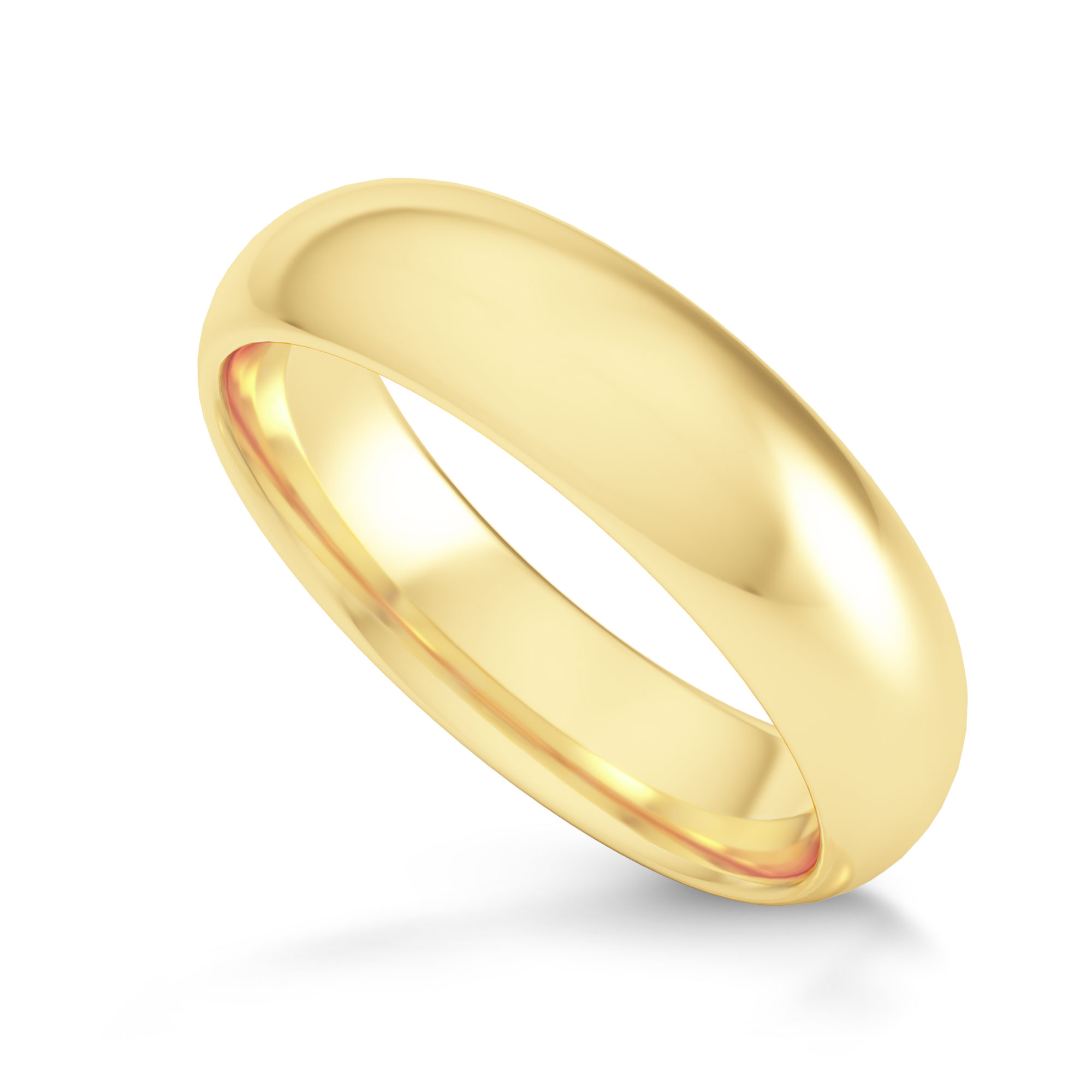 Comfort Fit Domed Wedding Band-5.0MM, SKU 27678R  - 7