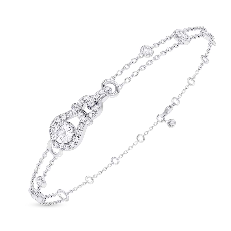 Round Brilliant Open Pave  Diamond Bracelet, ARTIKELNUMMER 28126R (0,72 Karat TW)