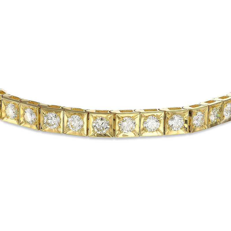 Colorless Round Brilliant Diamond Tennis Bracelet, SKU 29882M (5.56Ct TW)