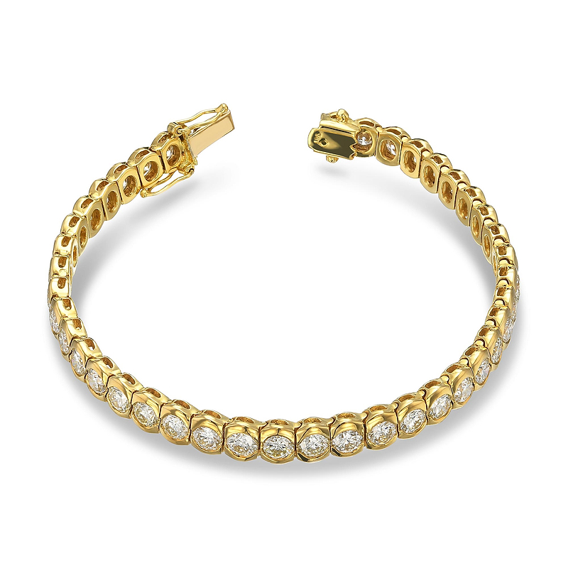 Round Diamond Bezel Diamond Bracelet, SKU 30137M (9.85Ct TW)